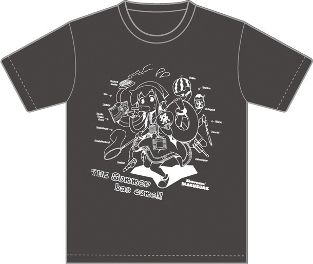 「『侵略！イカ娘』夏満喫Tシャツ!!」のイカスミ色。(C)安部真弘