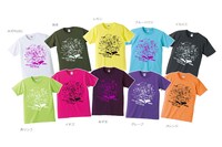 「『侵略！イカ娘』夏満喫Tシャツ!!」の10種類。(C)安部真弘