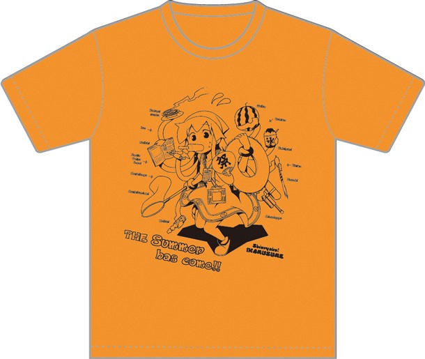 「『侵略！イカ娘』夏満喫Tシャツ!!」のオレンジ色。(C)安部真弘