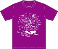 「『侵略！イカ娘』夏満喫Tシャツ!!」のグレープ色。(C)安部真弘