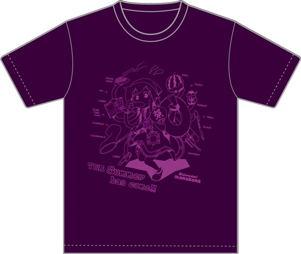 「『侵略！イカ娘』夏満喫Tシャツ!!」のあずき色。(C)安部真弘