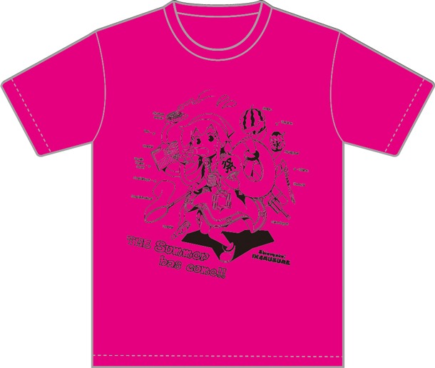 「『侵略！イカ娘』夏満喫Tシャツ!!」のイチゴ色。(C)安部真弘