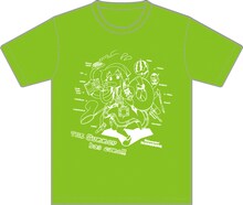 「『侵略！イカ娘』夏満喫Tシャツ!!」の青リンゴ色。(C)安部真弘