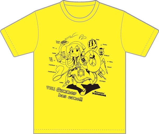 「『侵略！イカ娘』夏満喫Tシャツ!!」のレモン色。(C)安部真弘