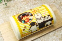 好きな写真とメッセージをプリントした「写真＆メッセージ入りプリロール」。