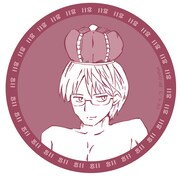 G賞「プラカップ＆コースター」セット1のコースター。(c)あらゐけいいち・角川書店/東雲研究所