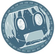 G賞「プラカップ＆コースター」セット1のコースター。(c)あらゐけいいち・角川書店/東雲研究所