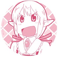 G賞「プラカップ＆コースター」セット2のコースター。(c)あらゐけいいち・角川書店/東雲研究所