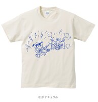 長尾謙一郎・大橋裕之 合作イラストTシャツ（ナチュラル）