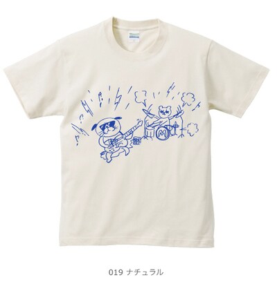 長尾謙一郎・大橋裕之 合作イラストTシャツ（ナチュラル）