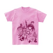 安永知澄による新作Tシャツ「小公女」。（ピンク）