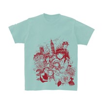 安永知澄による新作Tシャツ「小公女」。（アイスグリーン）
