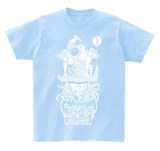 鮪オーケストラによる新作Tシャツ「FLYING JUICER」。（ライトブルー）