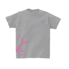 三宅乱丈による新作Tシャツ「ぷりぷり」のバック。（杢グレー）