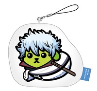 「銀魂×豆しば　縫製クリーナーストラップ（銀しば）。価格は525円。(c)空知英秋/劇場版銀魂製作委員会