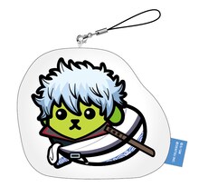 「銀魂×豆しば　縫製クリーナーストラップ（銀しば）。価格は525円。(c)空知英秋/劇場版銀魂製作委員会