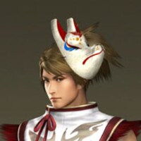 サムライエースVol.7の購入者にプレゼントされる、「討鬼伝」のゲーム中で利用できるアイテム「左狐のお面」。(C) コーエーテクモゲームス All rights reserved.