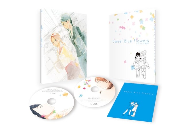 「青い花」Blu-ray BOX。BOXイラストは志村の描き下ろし。(C)2009 志村貴子・太田出版／青い花製作委員会