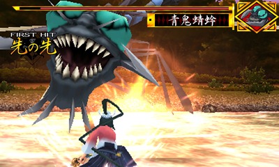 ゲーム「ムシブギョー」のプレイ画面。 (C)福田宏・小学館／ムシブギョー製作委員会・テレビ東京　(C)2013 NBGI ※画面は開発中のものです。