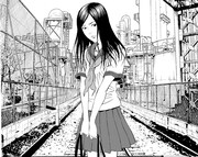 古屋兎丸のスクールサスペンス「女子高生に殺されたい」カット。