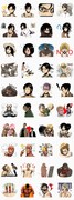「進撃の巨人」LINEスタンプ (c)Hajime Isayama/ Kodansha Ltd.