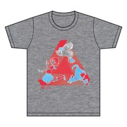 衿沢世衣子描き下ろしのTシャツ「女の子×犬×ふくろう」。