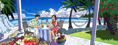 「南の風に吹かれてキミは ・ a happy time」より(c) SEIZO WATASE/APPLE FARM Inc