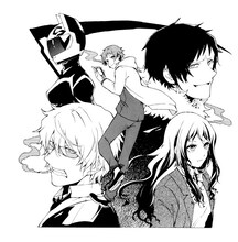 藤屋いずこが作画を務める「デュラララ!! 3way standoff -alley-」の予告カット。(C)成田良悟／アスキー・メディアワークス／池袋ダラーズ・MBS (C)成田良悟／アスキー・メディアワークス／池袋ダラーズ・MBS (C)2010-2011 ASCII MEDIA WORKS Inc.