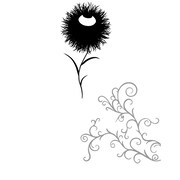 「惡の華」Tシャツ（華柄白）の柄。(c)押見修造・講談社／「惡の華」製作委員会