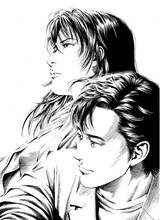 「北条司モノクロームイラスト集」より。