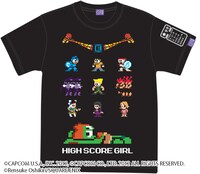 カプコン×ハイスコアガール特製コラボTシャツ。