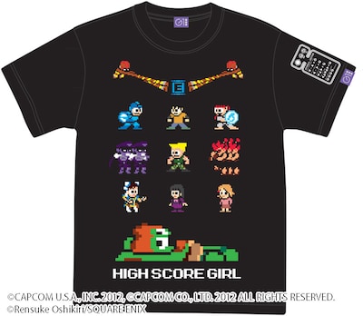 カプコン×ハイスコアガール特製コラボTシャツ。