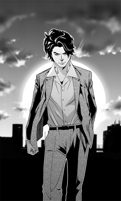 福井晴敏原作による武喜仁「人類資金」のカット。