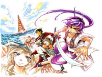 大高忍原作による大寺義史「マギ シンドバッドの冒険」のカット。