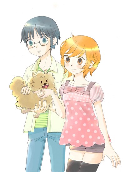 袴田めらの新連載「僕は僕より友達が多い僕の彼女が心配！」カット (c)袴田めら／集英社