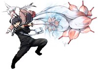 「忌火のダキニ」1巻のカバーイラスト。