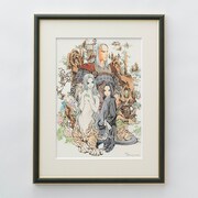 「風の海 迷宮の岸」の複製原画。