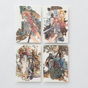 ポストカード6枚セットのカラーイラスト分。