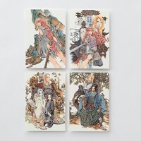 ポストカード6枚セットのカラーイラスト分。