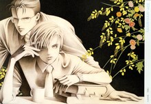 清水玲子「秘密」のイラストカード。