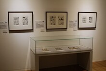 特別展「手塚治虫×石ノ森章太郎 マンガのちから」の様子。