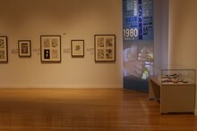 特別展「手塚治虫×石ノ森章太郎 マンガのちから」の様子。