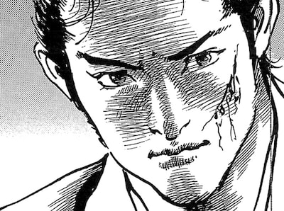 「斬れぬ文四郎」の1シーン。