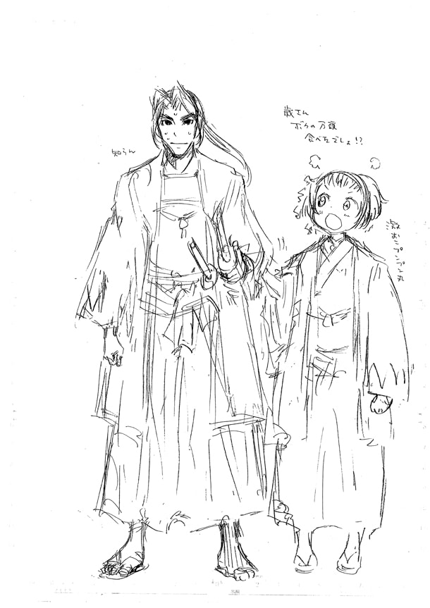 冲方丁原作による近藤るるる「ガーゴイル（仮）」ラフ。