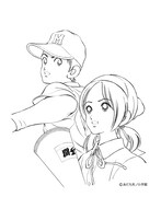 あだち充による「熱闘甲子園」ポスターのビジュアル。 (c)あだち充／小学館