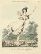 「『ラ・シルフィード』を踊るマリー・タリオーニ」所蔵：兵庫県立芸術文化センター薄井憲二バレエ・コレクション