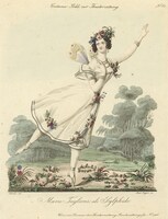 「『ラ・シルフィード』を踊るマリー・タリオーニ」所蔵：兵庫県立芸術文化センター薄井憲二バレエ・コレクション