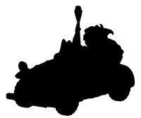 ダブルチャンスキャンペーンの「マシーンコレクション スペシャルカラーver.セット」シルエット。(c)バードスタジオ/集英社・フジテレビ・東映アニメーション