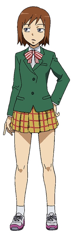 潘めぐみ演じる橘綾の設定画。 (C)渡辺航（週刊少年チャンピオン）／弱虫ペダル製作委員会