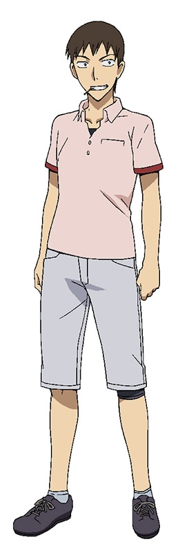 諏訪部順一演じる寒咲通司の設定画。 (C)渡辺航（週刊少年チャンピオン）／弱虫ペダル製作委員会